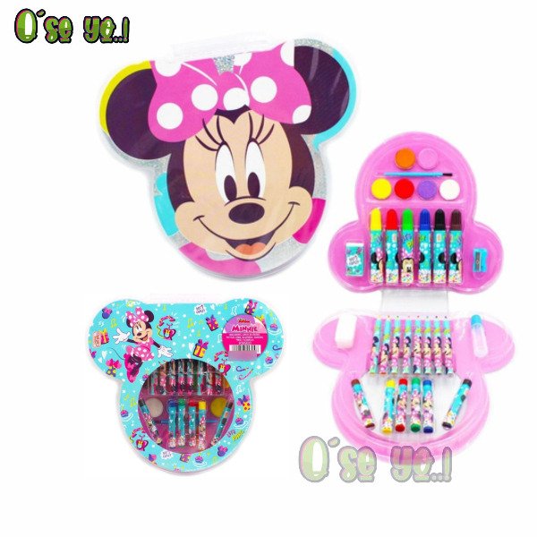 Producto - Set de Arte Minnie Marcadores Lapices Crayones Acuarelas