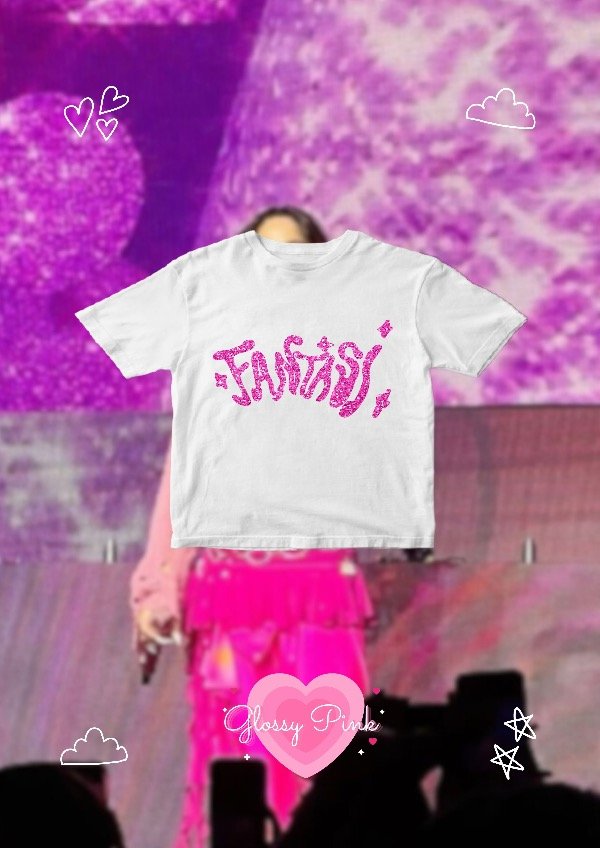 Baby Tee Fantasi - VINILO TEXTIL GLITTER ROSA