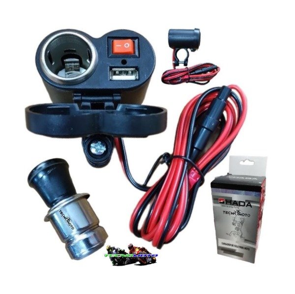 Producto - CARGADOR USB MOTOS T/ENCENDEDOR BOTON OFF [HADA] -49074