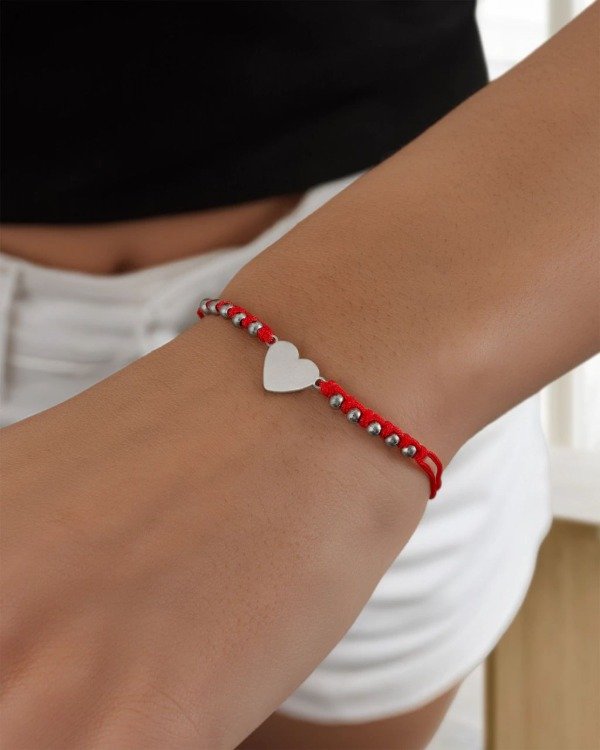 Producto - Pulsera roja Julieta - Acero quirurgico