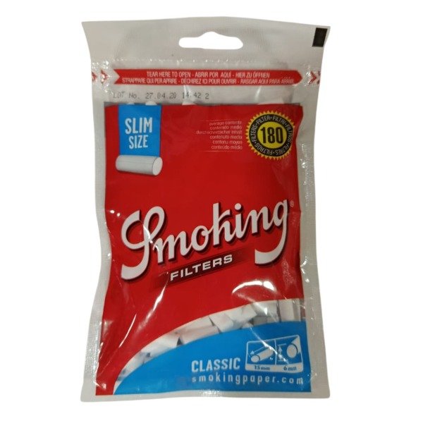 Producto - FILTRO SMOKING SLIM BOLSITA 180U