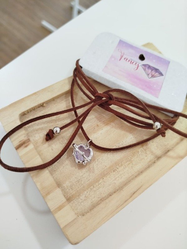 Producto - Choker lazo marron 0891