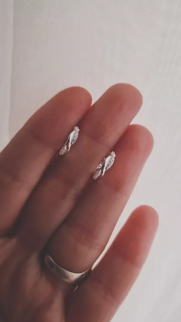 Producto - Arg torzadas 1,2cm con cubic blanco plata 925