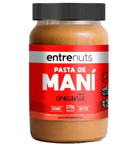 Producto - Pasta De Mani Crocante Entrenuts con Trozos De Mani