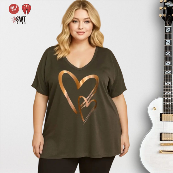 Producto - Remerón Sabri Corazones Escote en V Talle 4 a 7