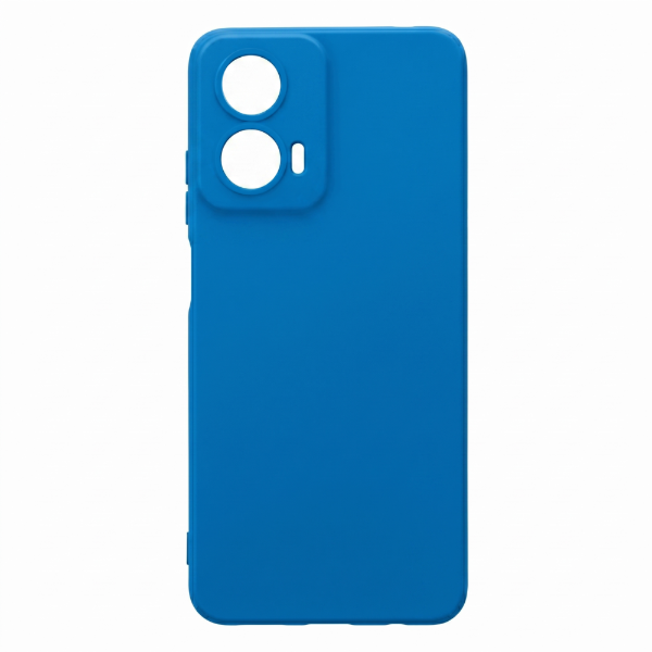 Producto - Funda de Silicona - Con Felpa interior - Color Azul - Motorola E14 - Soul