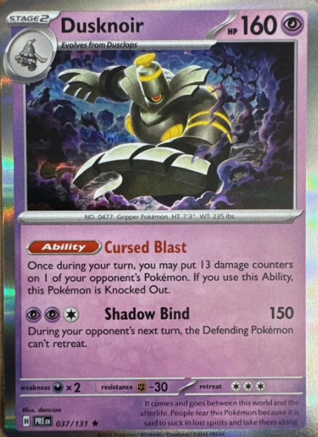 Producto - Dusknoir - 037/131 - Prismatic Evolutions - Holo