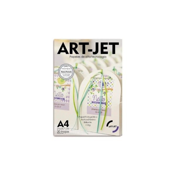 Producto - PAPEL AUTOADHESIVO FOTOGRAFICO ART JET A4 115G