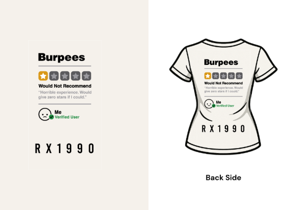 Producto - Remera Mujer Burpees Blanco