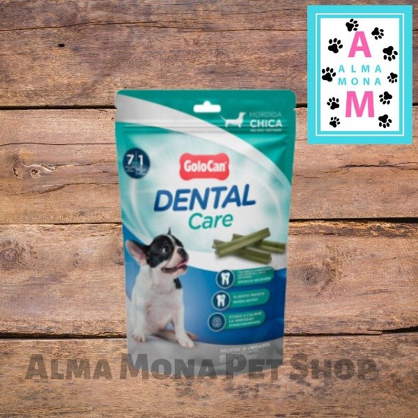 Producto - Golocan Dental Care Mordida Chica Golosina Perro 144 grs