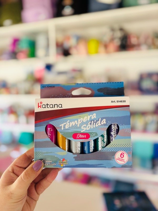 Producto - Tempera sólida brillos