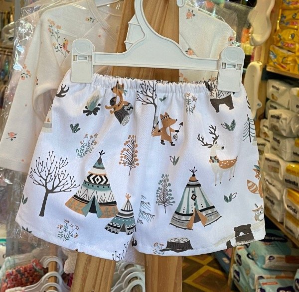 Producto - Short estampado animales del bosque talle 2 (chico)