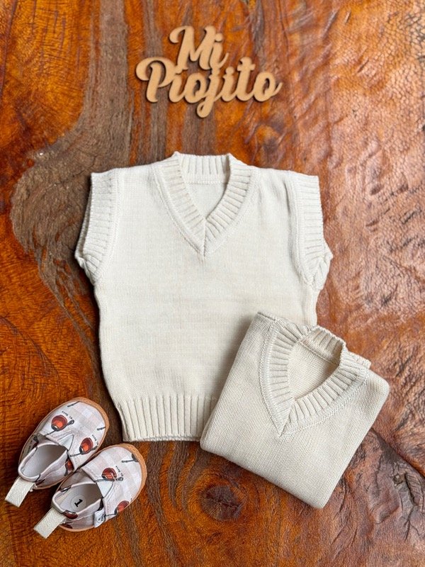 Producto - Chaleco Oversize Crudo Unisex - 0