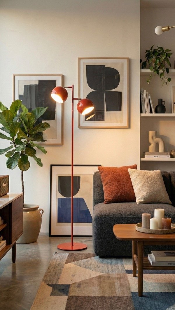 Producto - Lampara de Pie Doble Degollada