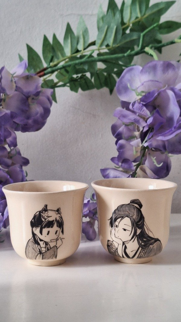 Producto - Juego Tacitas de Te - Mao Mao y Jinshi