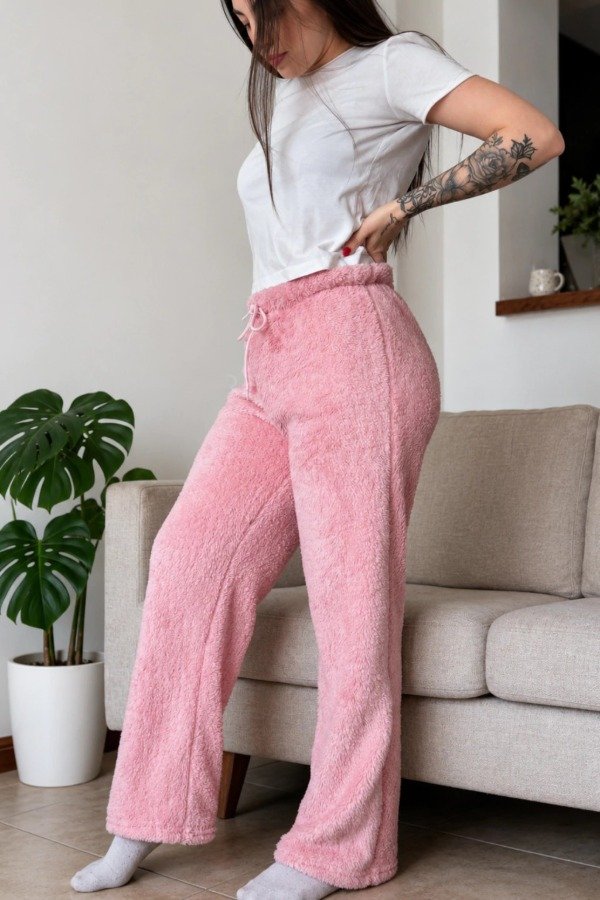 Producto - PANTALON POLAR BAGGY ROSA BB / PRE-SAVE