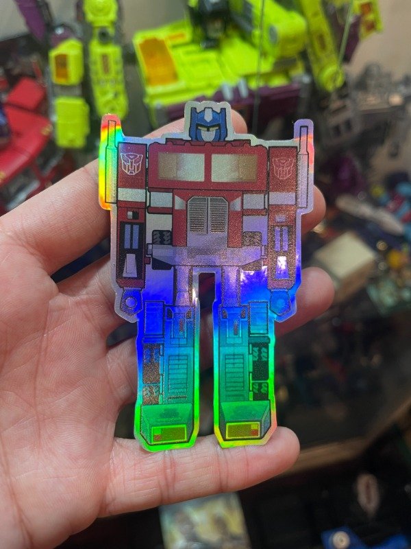 Producto - TRANSFORMERS OPTIMUS PRIME G1 STICKER HOLOGRAFICO