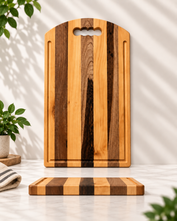 Producto - Tabla "N26" grande curva con agarre combinada guatambú y guayubira - 0
