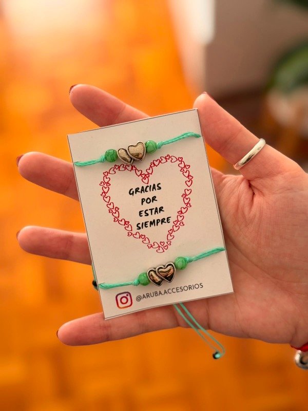 Producto - Pulsera doble corazón