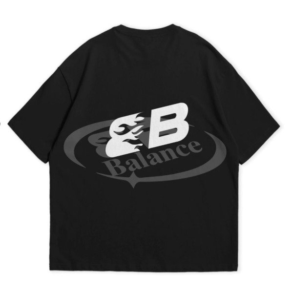 Remera Oversize Balance Negro — imagen 2