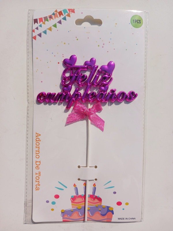 Producto - Cake Topper Acrílico "FC" Metalizado M11