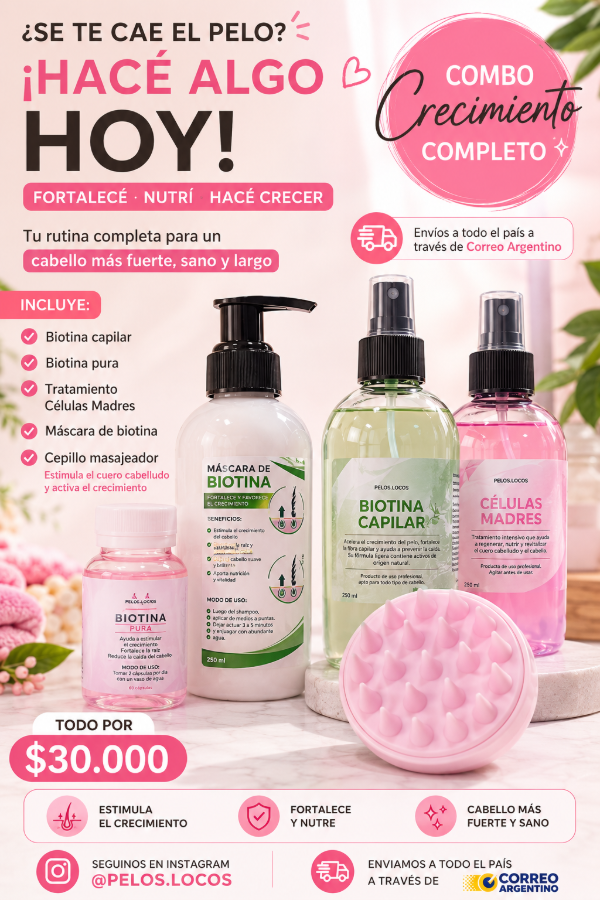 Producto - KIT CRECIMIENTO COMPLETO CON MÁSCARA