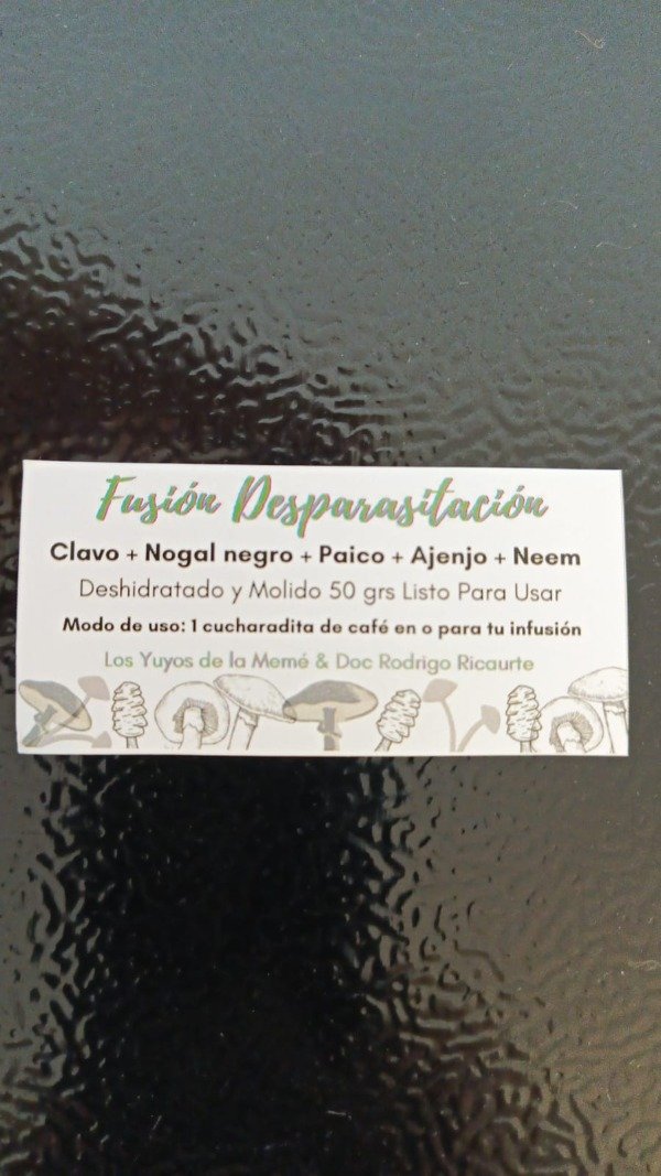 Producto - Desparasitación con 3 tinturas madre, Nogal negro, Ajenjo, Clavo. + Infusión - 1