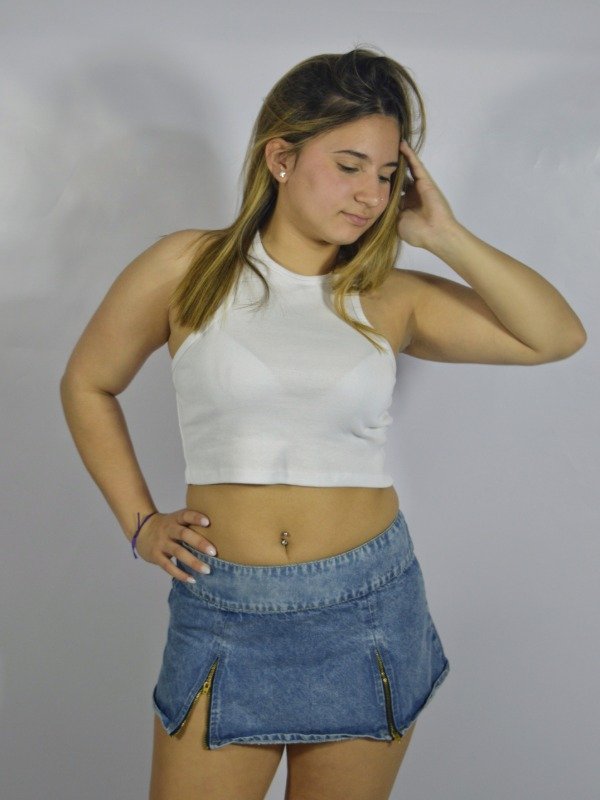 Producto - Pollera con cierres Ori