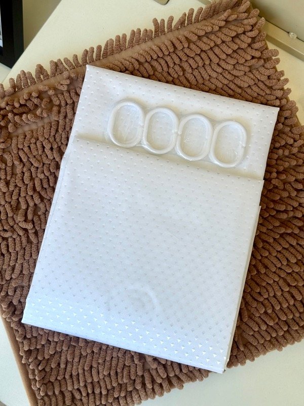 Producto - CORTINA DE BAÑO BLANCA IMPERMEABLE 1.8x1.8