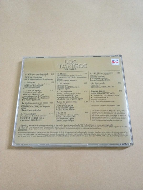 Producto - Los tangos del siglo #10 - Mercedes Simone - Perfil 2000 - 1