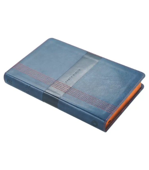 Producto - BIBLIA NBLA ULTRAFINA LETRA GRANDE - Imitación Piel Azul - 2