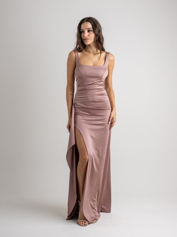 Producto - Vestido Largo al cuerpo Rosa Palo - 3