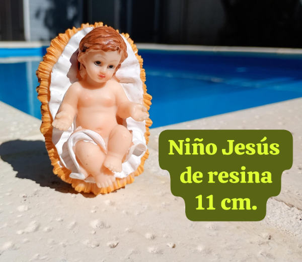 Producto - NIÑO JESUS EN CUNA 11 cm.