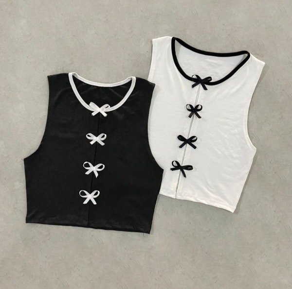 Producto - TOP MODAL SOFT MUSCULOSA CON MOÑOS