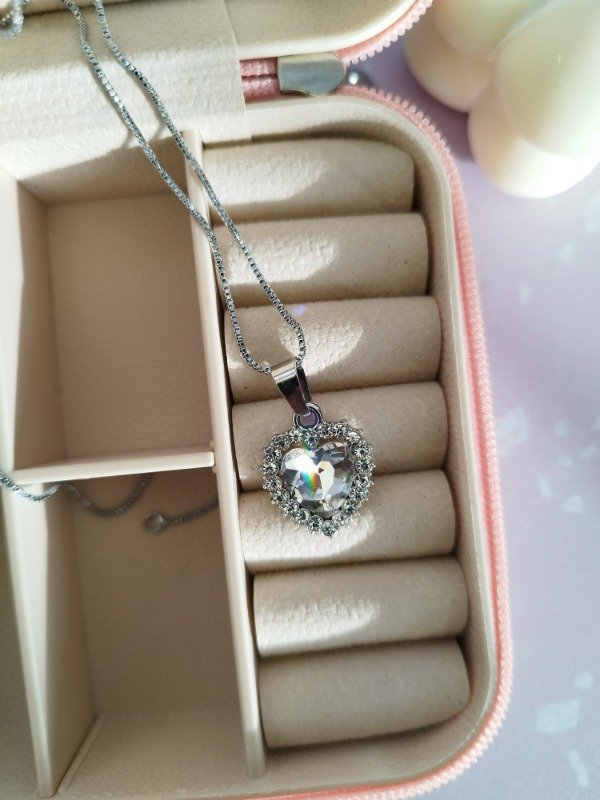 Producto - Collar corazón strass