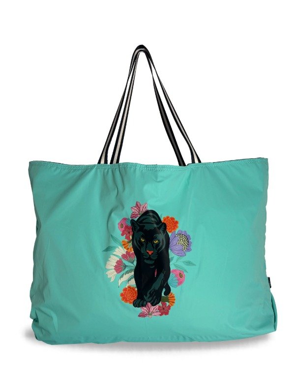 Producto - BEACH TOTE PANTERA ACUA
