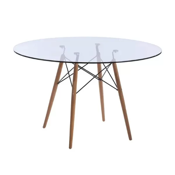 Producto - Mesa Redonda Eames Vidrio 1,20mts