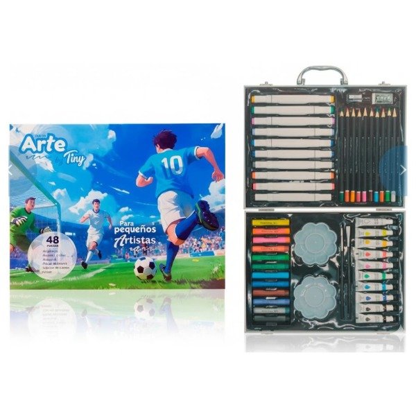 Producto - ET DE ARTE FUTBOL VALIJA 53 PIEZAS TINY