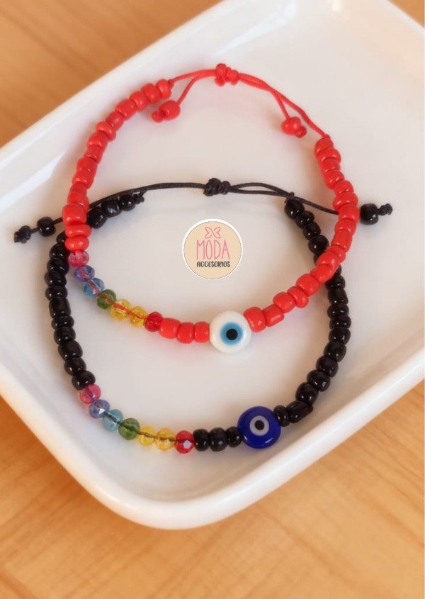 Producto - Pulseras ojito +7 chakras X2