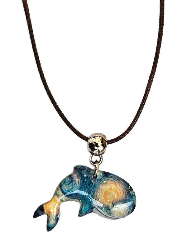 Producto - Colgante Ballena. Amuleto Conexión Cósmica