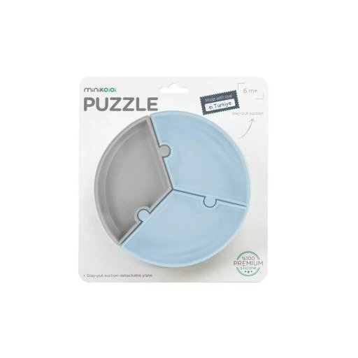 Producto - PUZZLE MINERAL PLATO SILICONA CELESTE