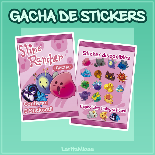 Producto - Gacha de Stickers Slime Rancher