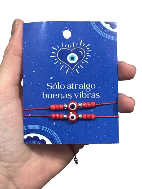 Producto - Pulseras ojo turco rojas