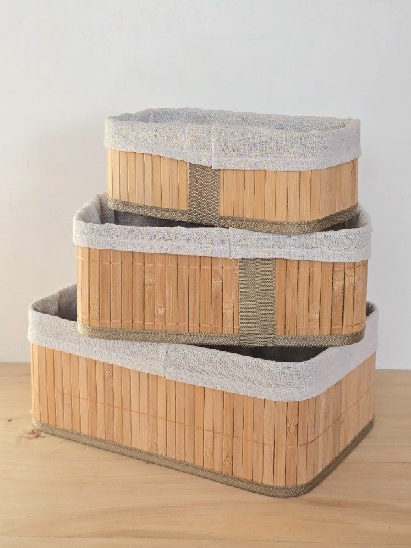 Producto - Cesto organizador bambú