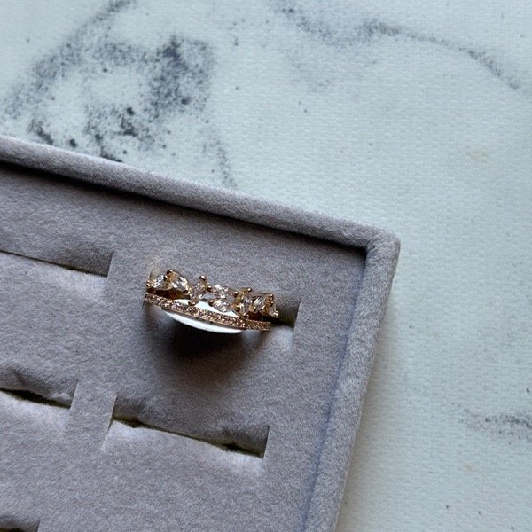 Producto - Anillo stras y cubic T18