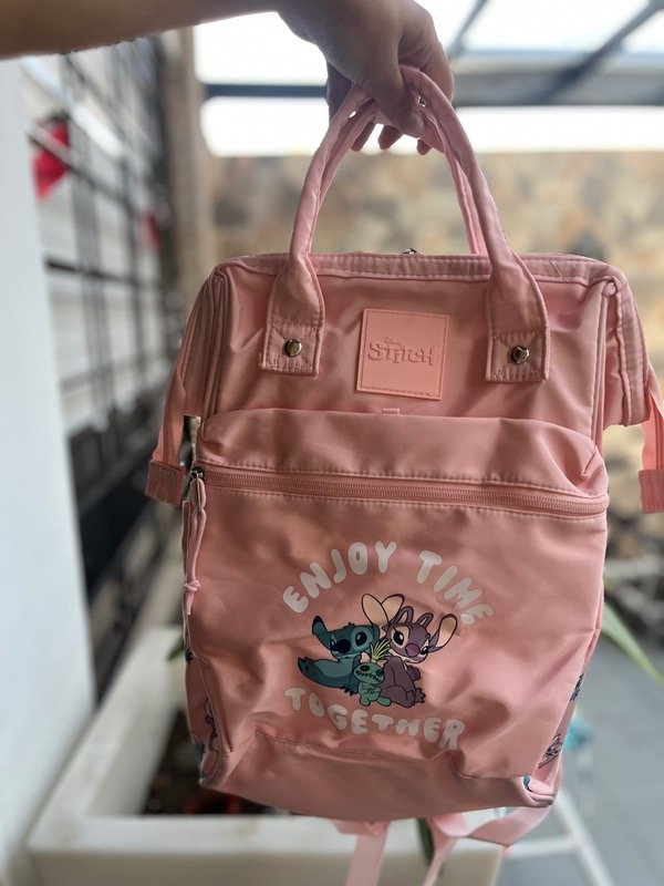Producto - Mochila boca de pez stitch rosa - 0