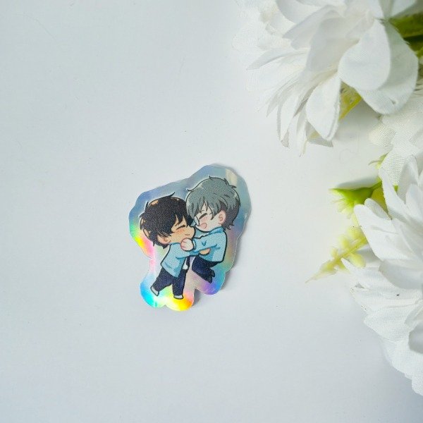 Producto - Sticker Vinilo Holografico - "Yukito y Touya"