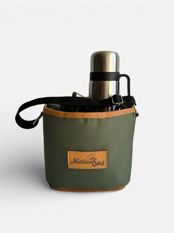 Producto - Canasta Matera de tela - color verde