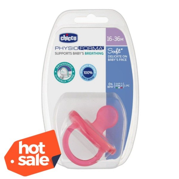 Producto - Chupete Physio Forma soft Chicco 16-36m fucsia, verde