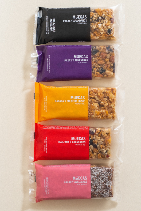Producto - BARRITAS DE CEREALES MUECAS (BANANA Y DULCE DE LECHE)